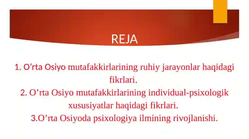 O’rta Osiyoda psixologiya ilmining rivojlanishi 2