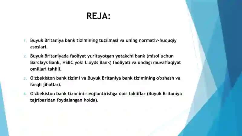 BUYUK BRITANIYA BANK TIZIMI 2