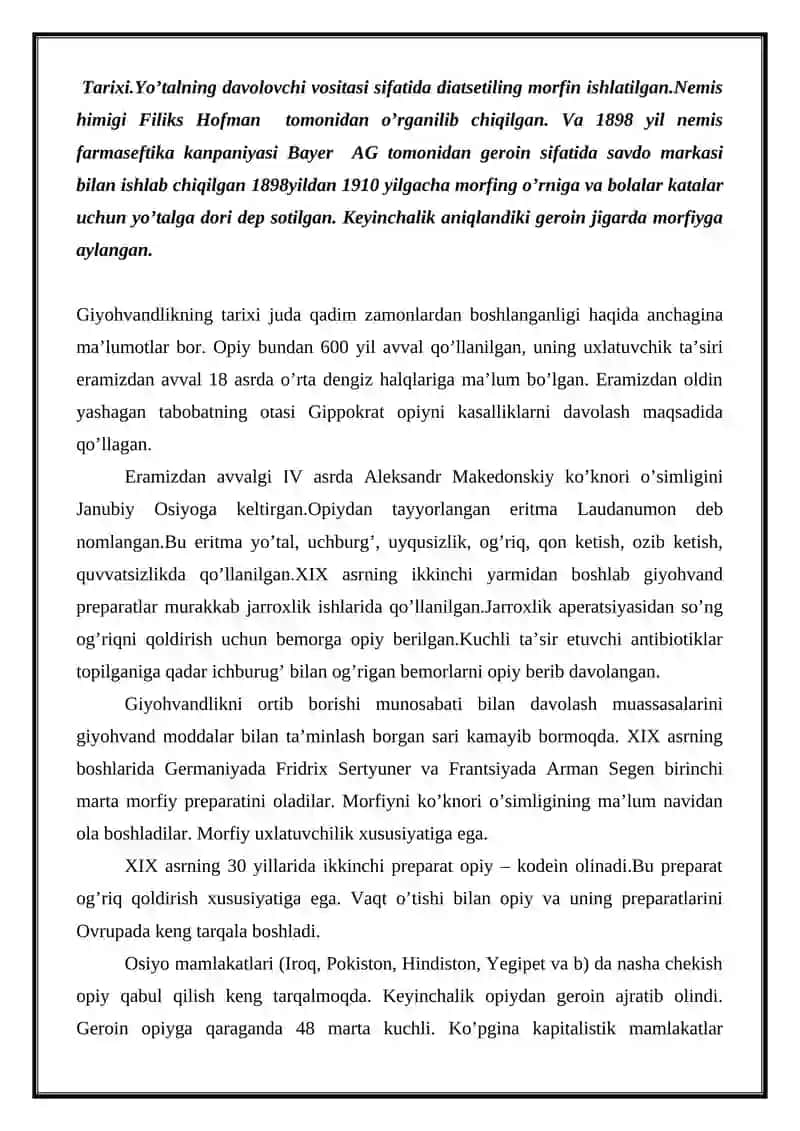 NARKOMANIYA VA UNING ASORATLARI 2