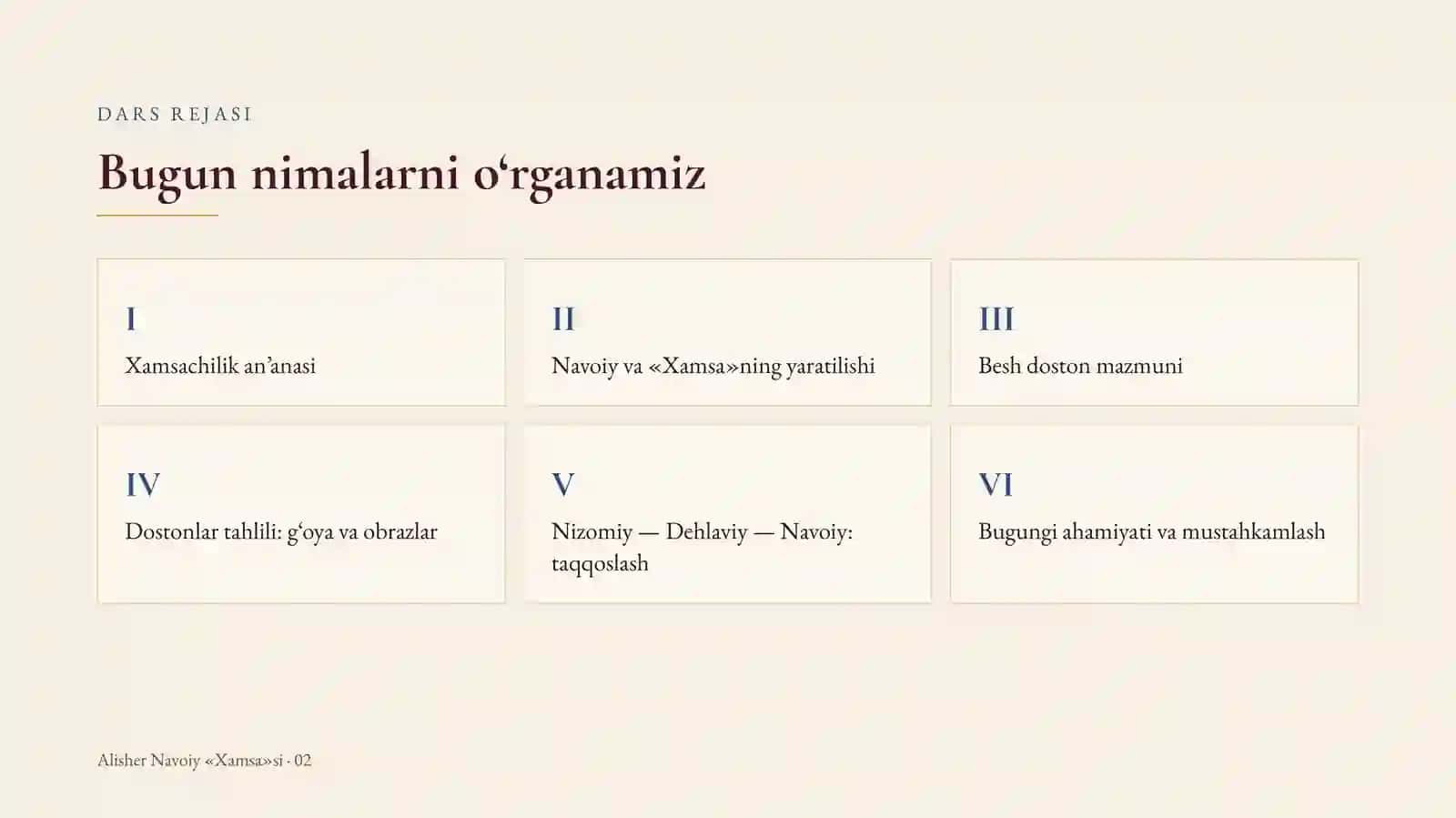 Alisher Navoiy «Xamsa»si 2
