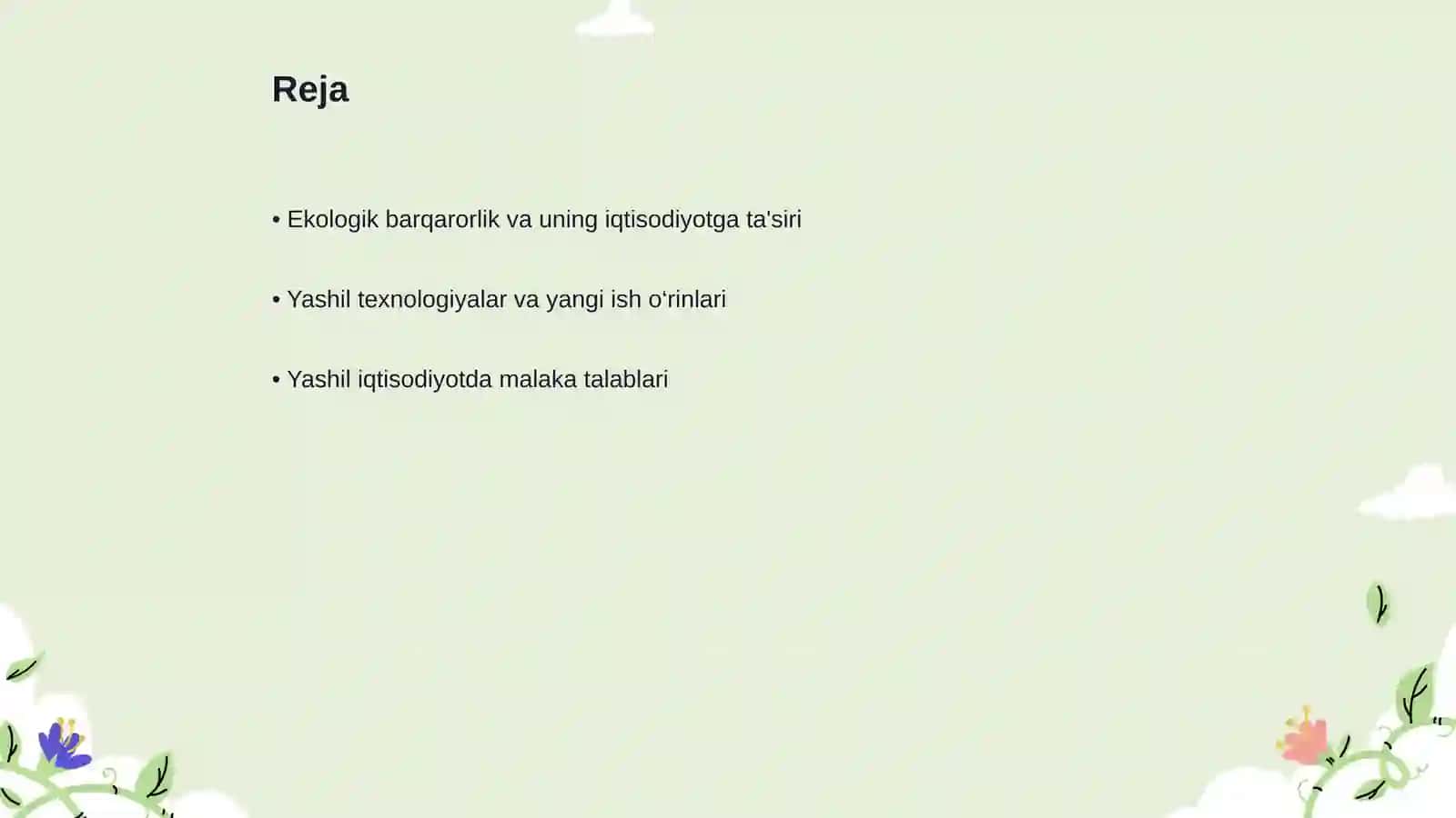 "Yashil" ish o‘rinlarini yaratish yo‘llari 2