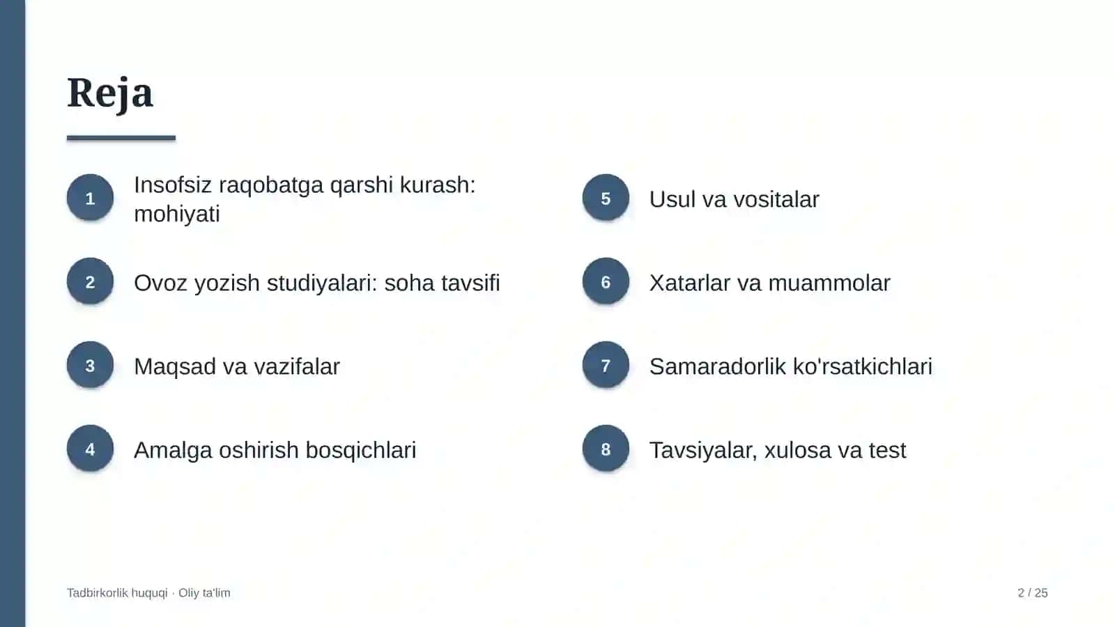 ovoz yozish studiyalarida insofsiz raqobatga qarshi kurashish 3141 2