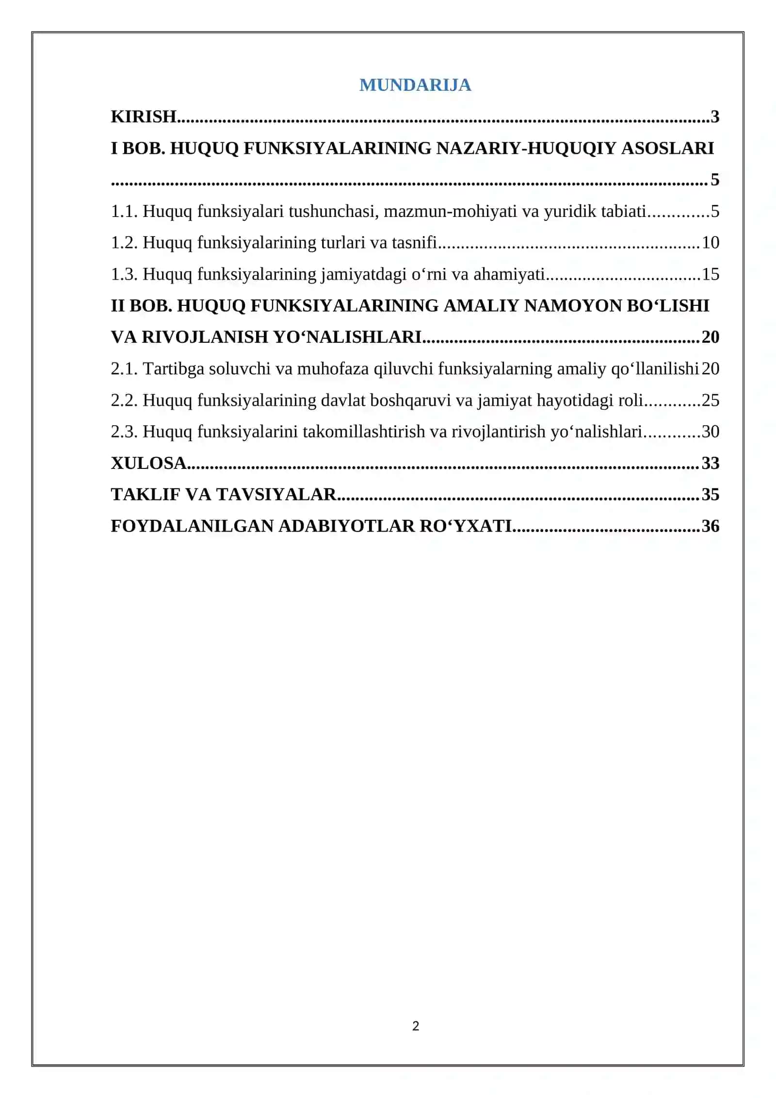 Huquqning funksiyalari 2