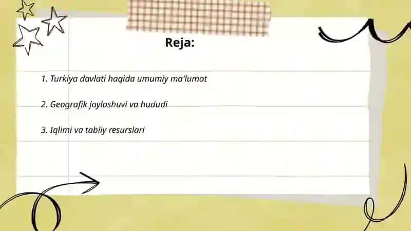 Turkiya davlati haqida slayd 2