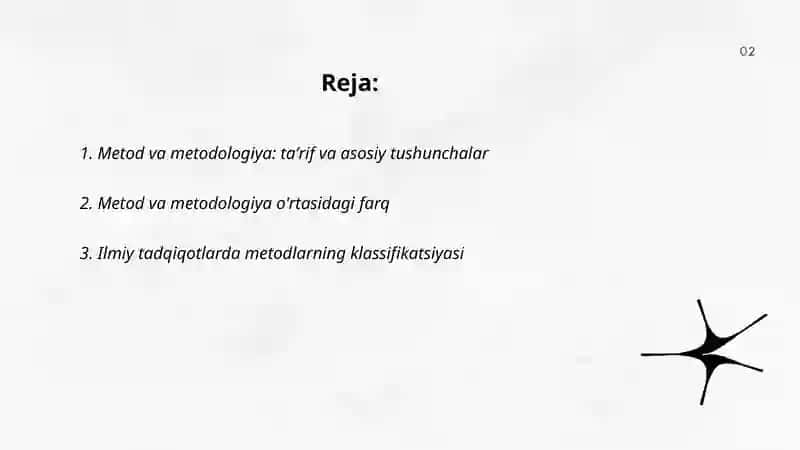 Metod va metadalogiya tushunchasi haqida maʼlumot 2