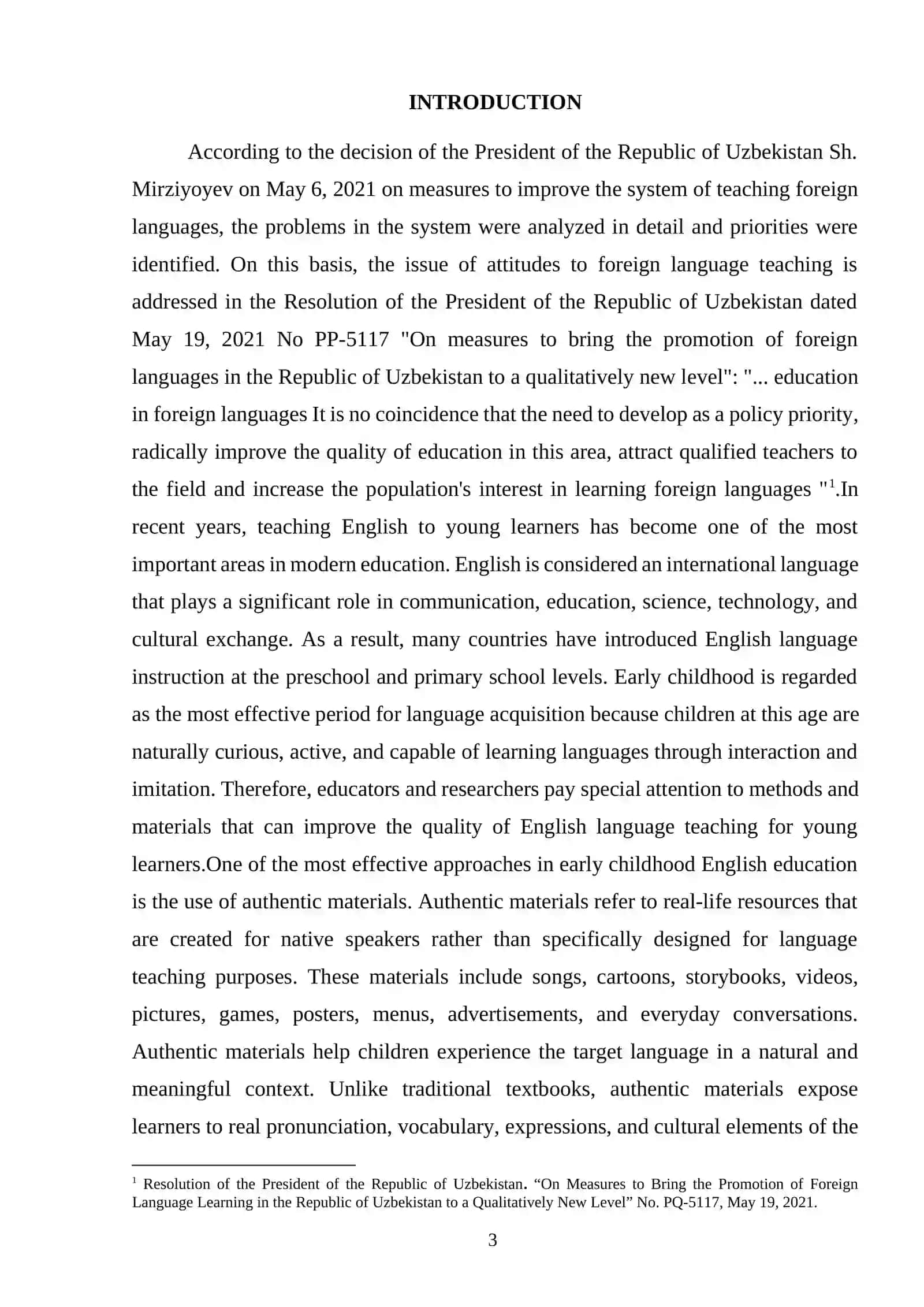 The role of authentic materials in early childhood english education 2