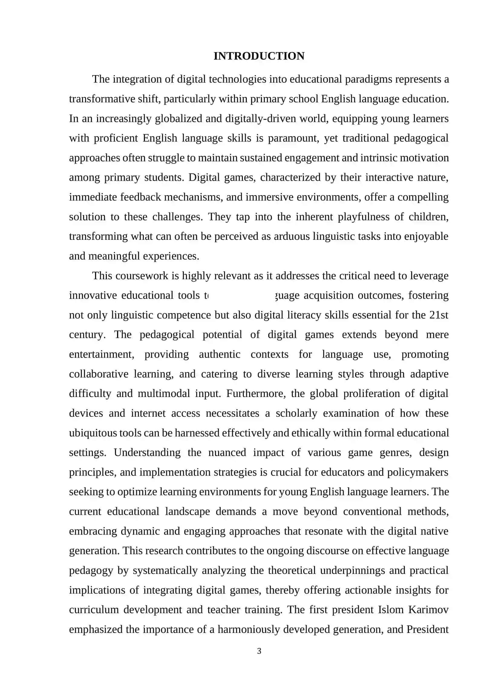Digital games in primary school English education 2