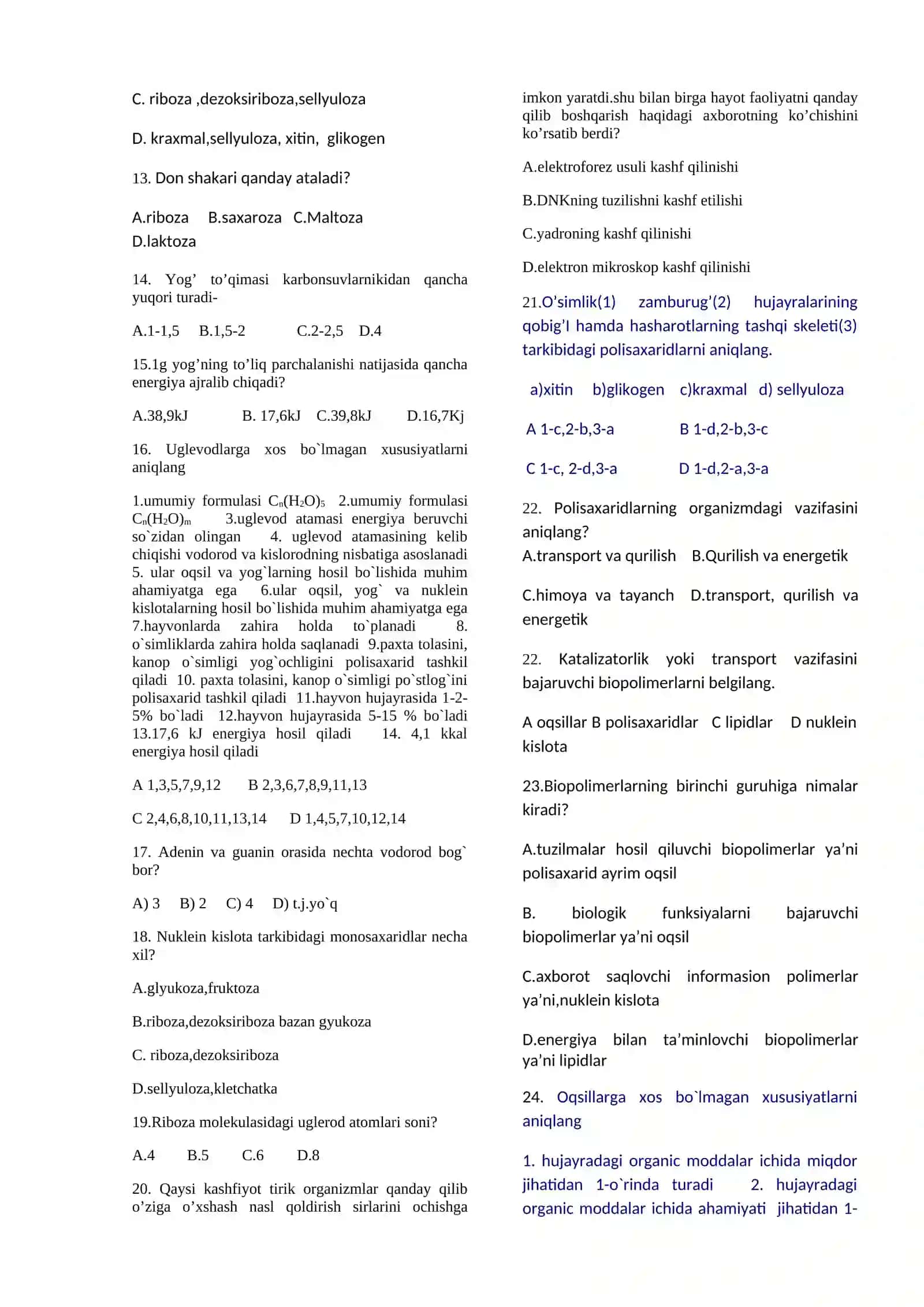 BIOPOLIMERDAN NULEIN KISLOTALARGACHA 2