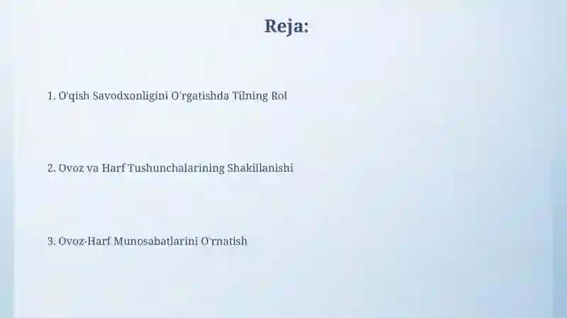 O‘qish Savodxonligini O'rgatishda Tilning Rol 2