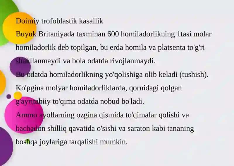 Trofoblastik kasallik 2