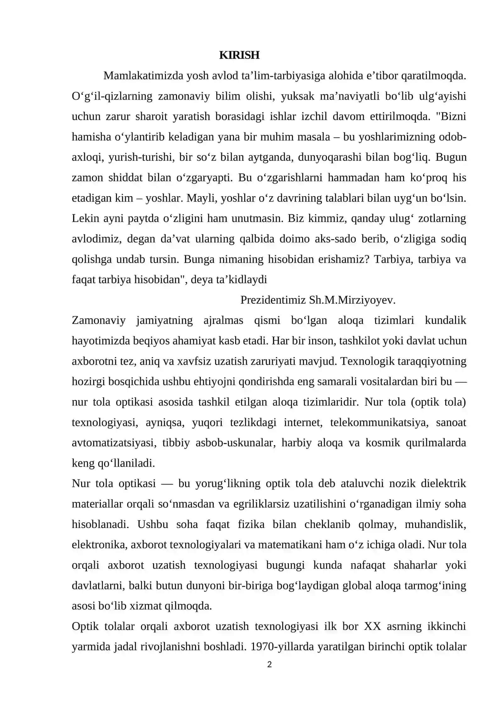NUR TOLA OPTIKASI HAQIDA UMUMIY MA’LUMOT 2