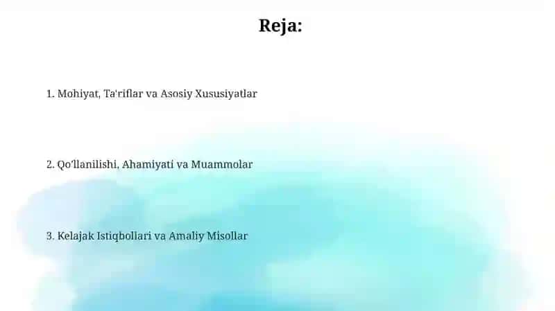 Mavzu: Содержательно 2