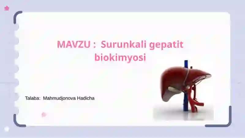 Surunkaligepatitbiokimyosi 2