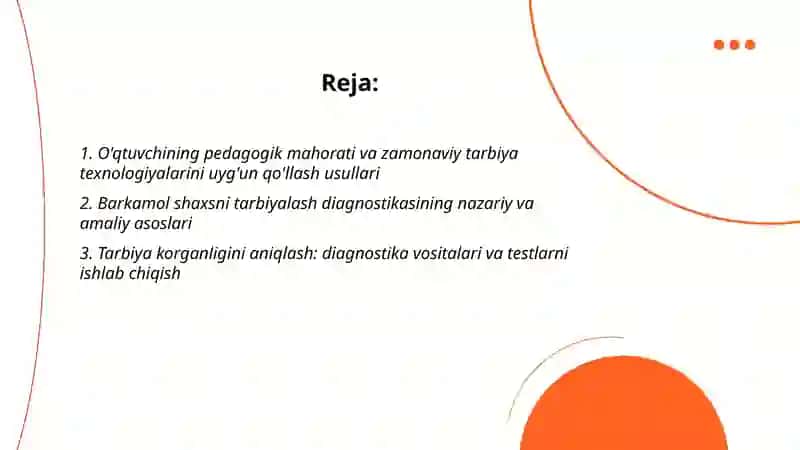 Tarbiya texnalogiyalari va pedagogik mahorat 2