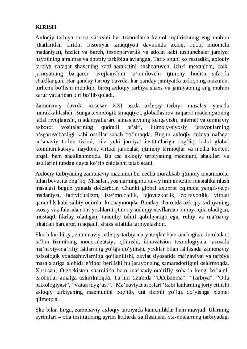 Zamonaviy axloqiy tarbiya 2