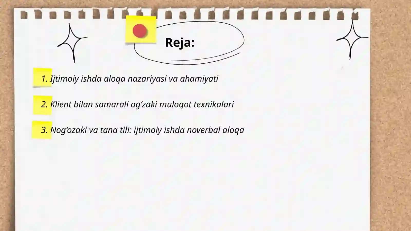 Ijtimoiy ishda aloqa orni 2