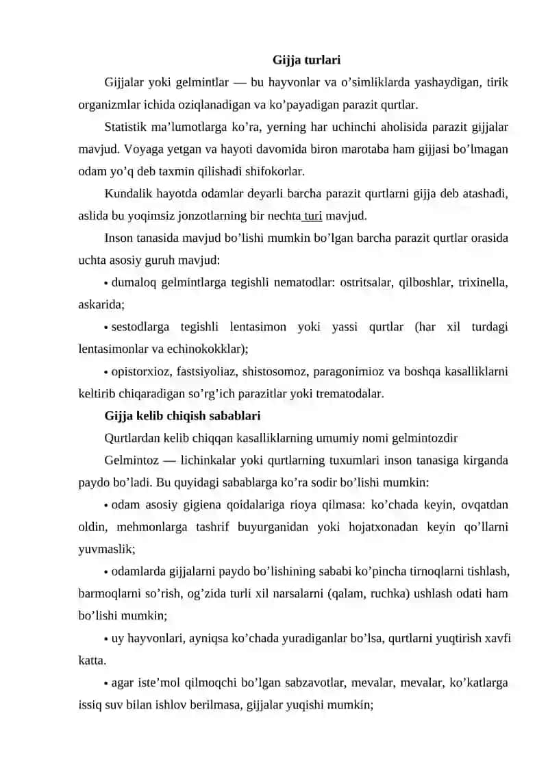 Gijja turlari 2