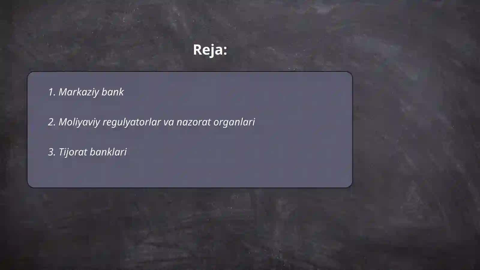 Moliya tizimining bo'g'inlari 2