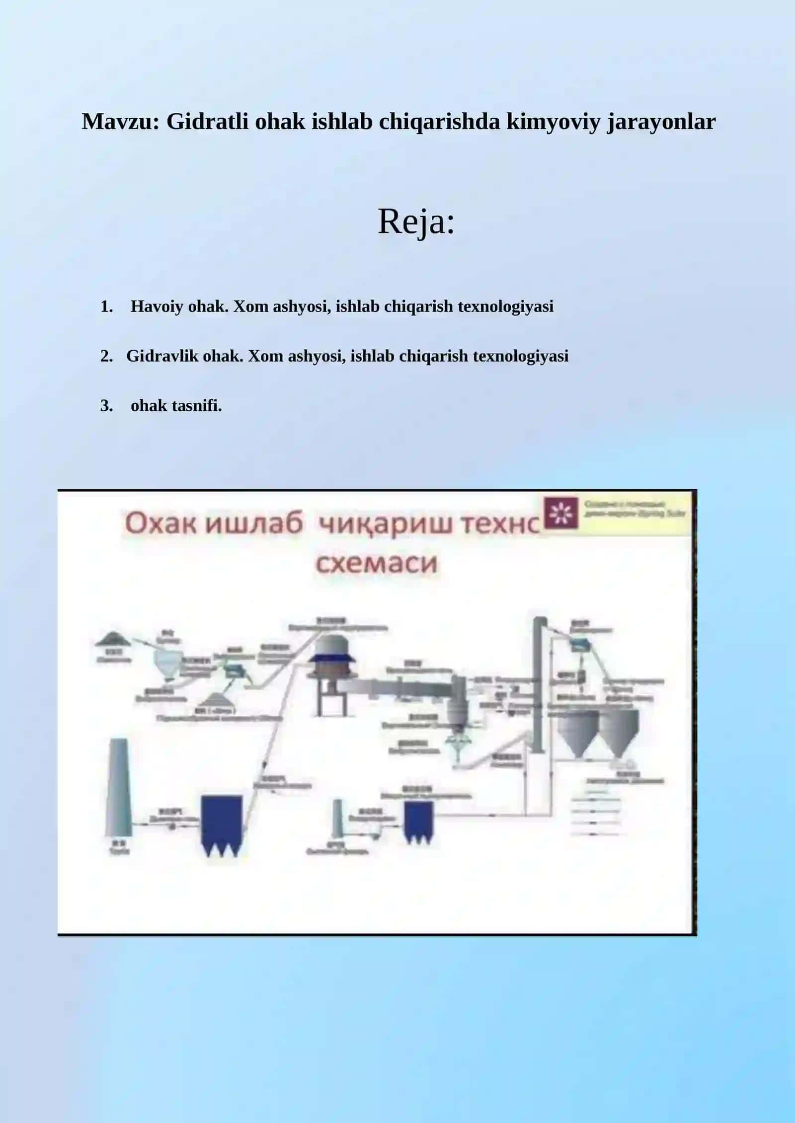 Gidratli ohak ishlab chiqarish 2