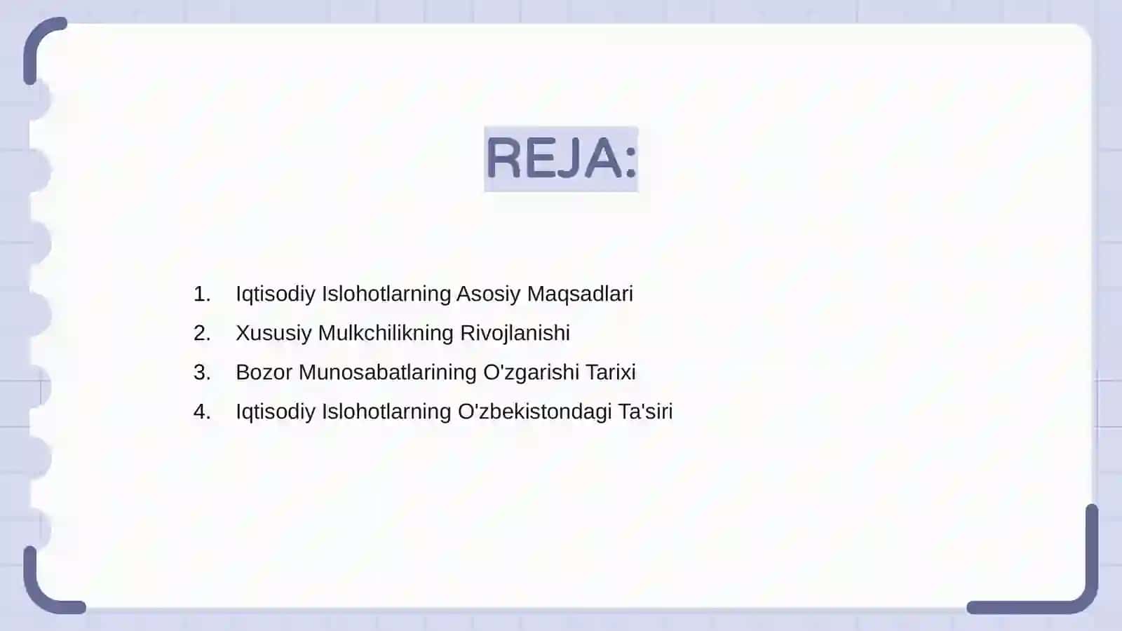 Iqtisodiy Islohotlarning Asosiy Maqsadlari 2
