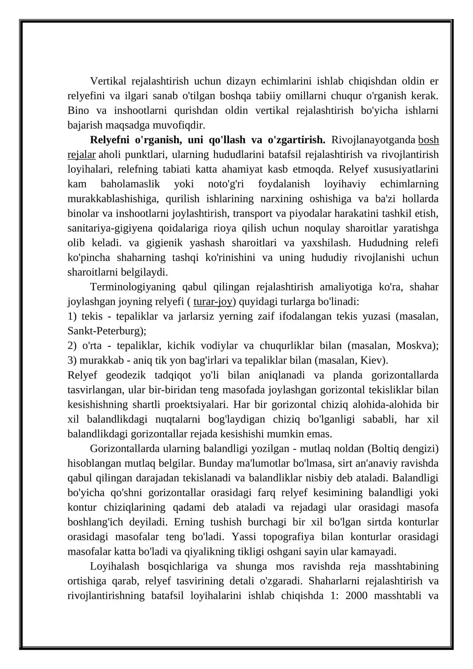 Vertikal planirovka loyihasi 2