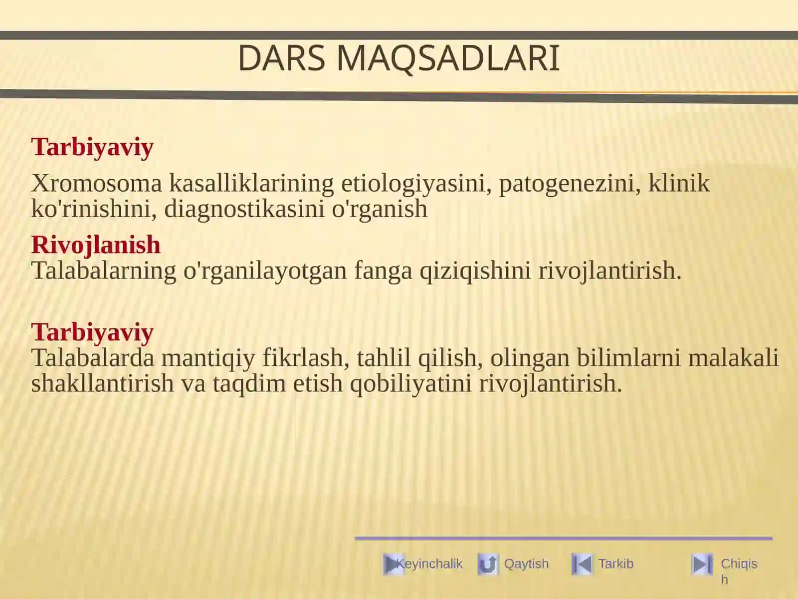 Xromosoma kasalliklari 2