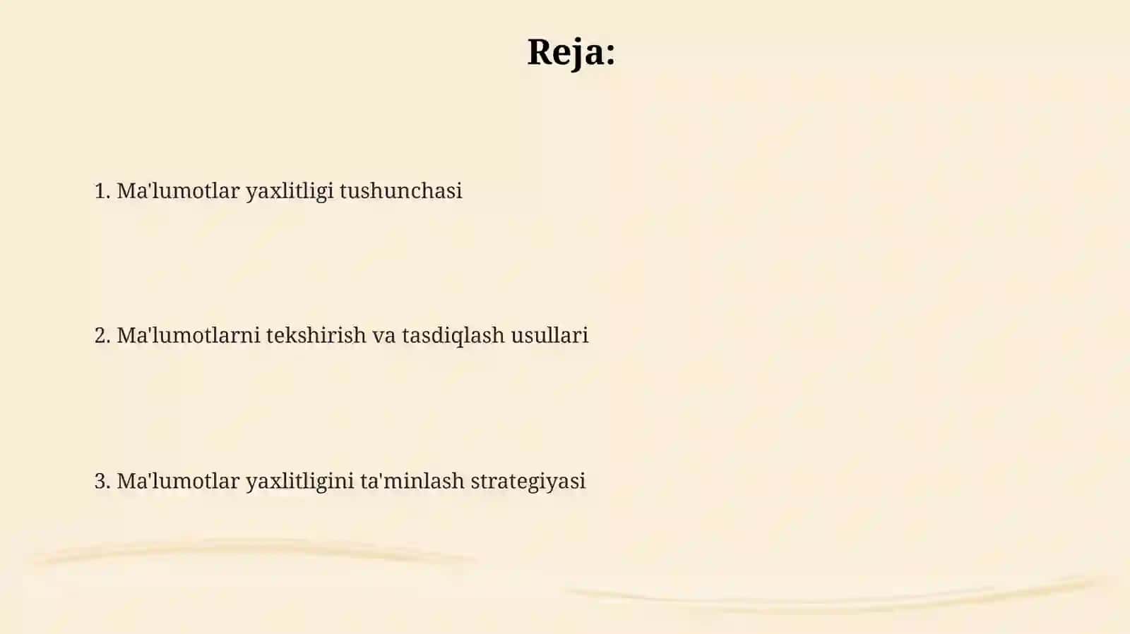 Ma'lumotlar yaxlitligi 2