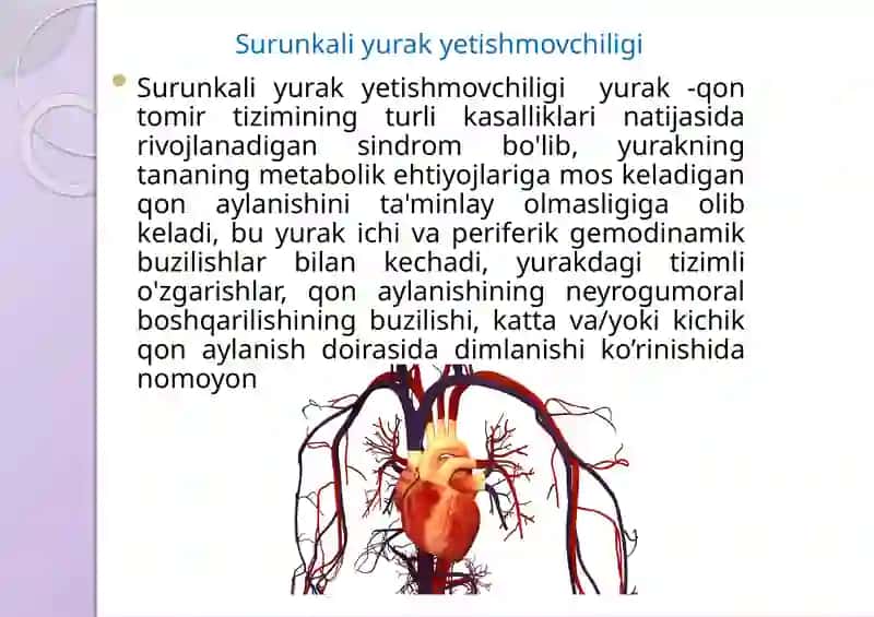 SURUNKALI YURAK YETISHMOVCHILIGI PATOGENEZI 2