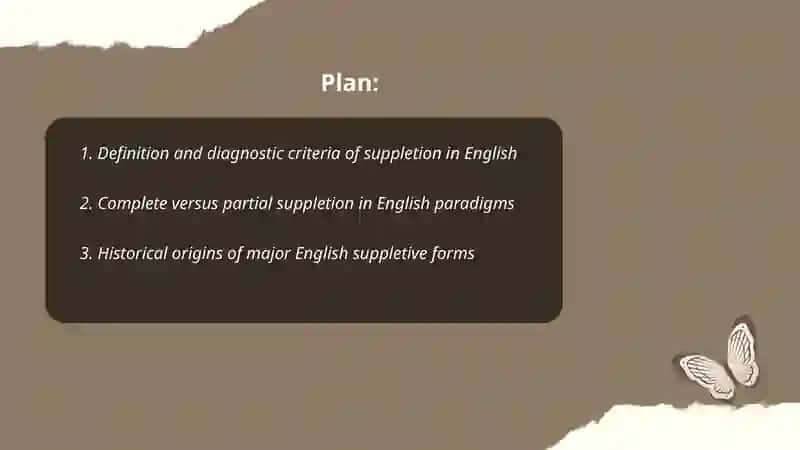 Suppletion in English 2