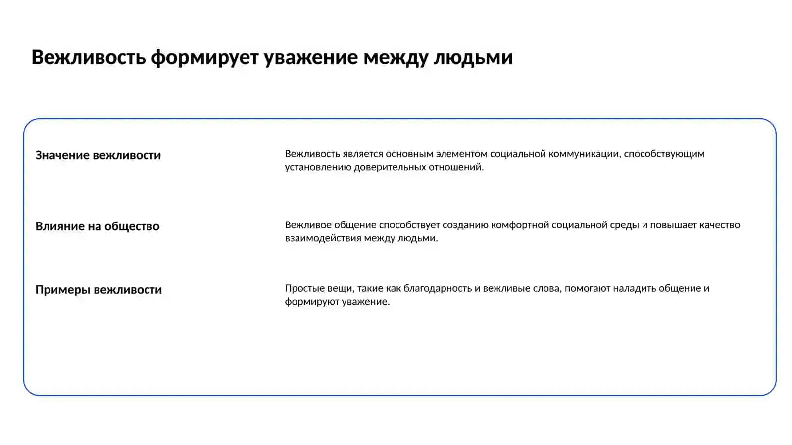 Вежливость, мораль и культура 2
