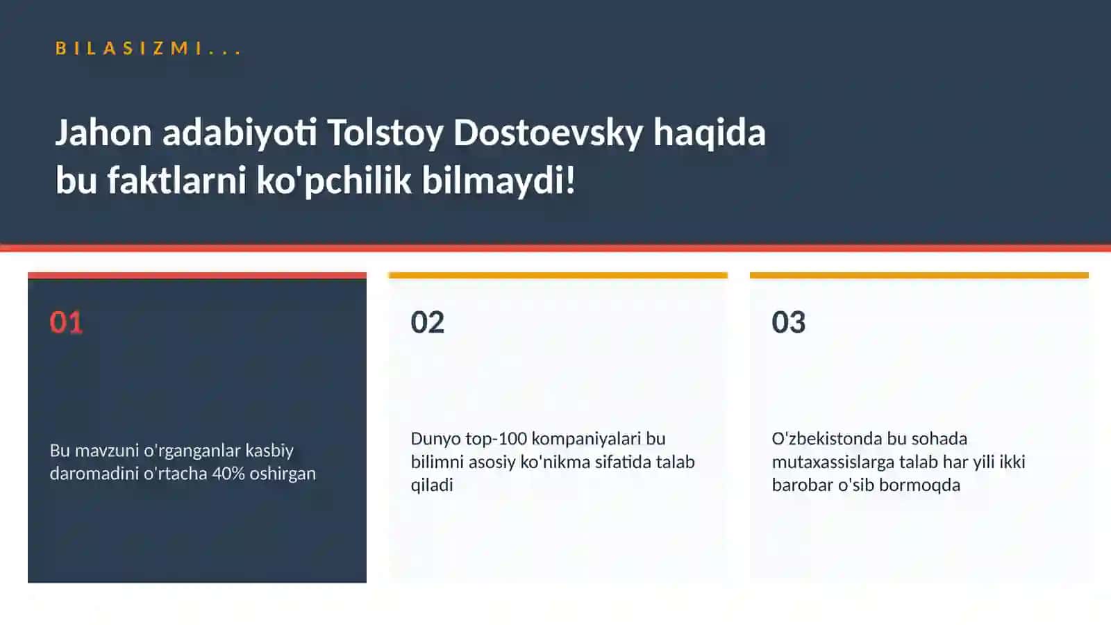 Jahon adabiyoti Tolstoy Dostoevsky 2