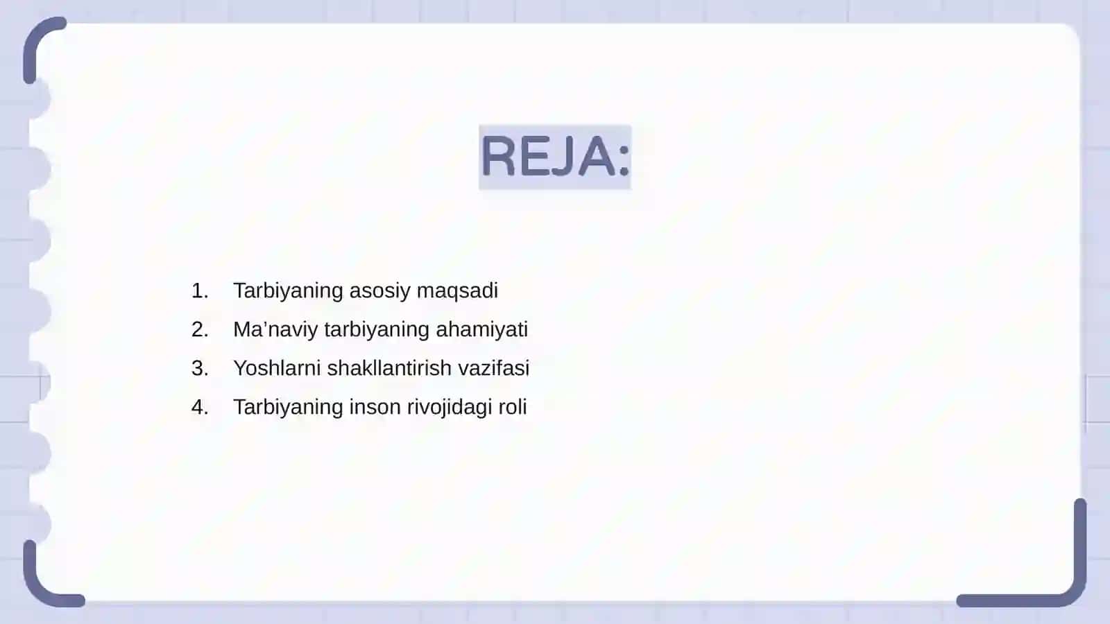 Tarbiyaning maqsad va vazifalari 2