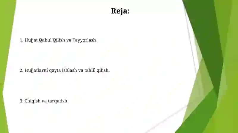 Hujjatlar ustida ishlash tartiboti 2
