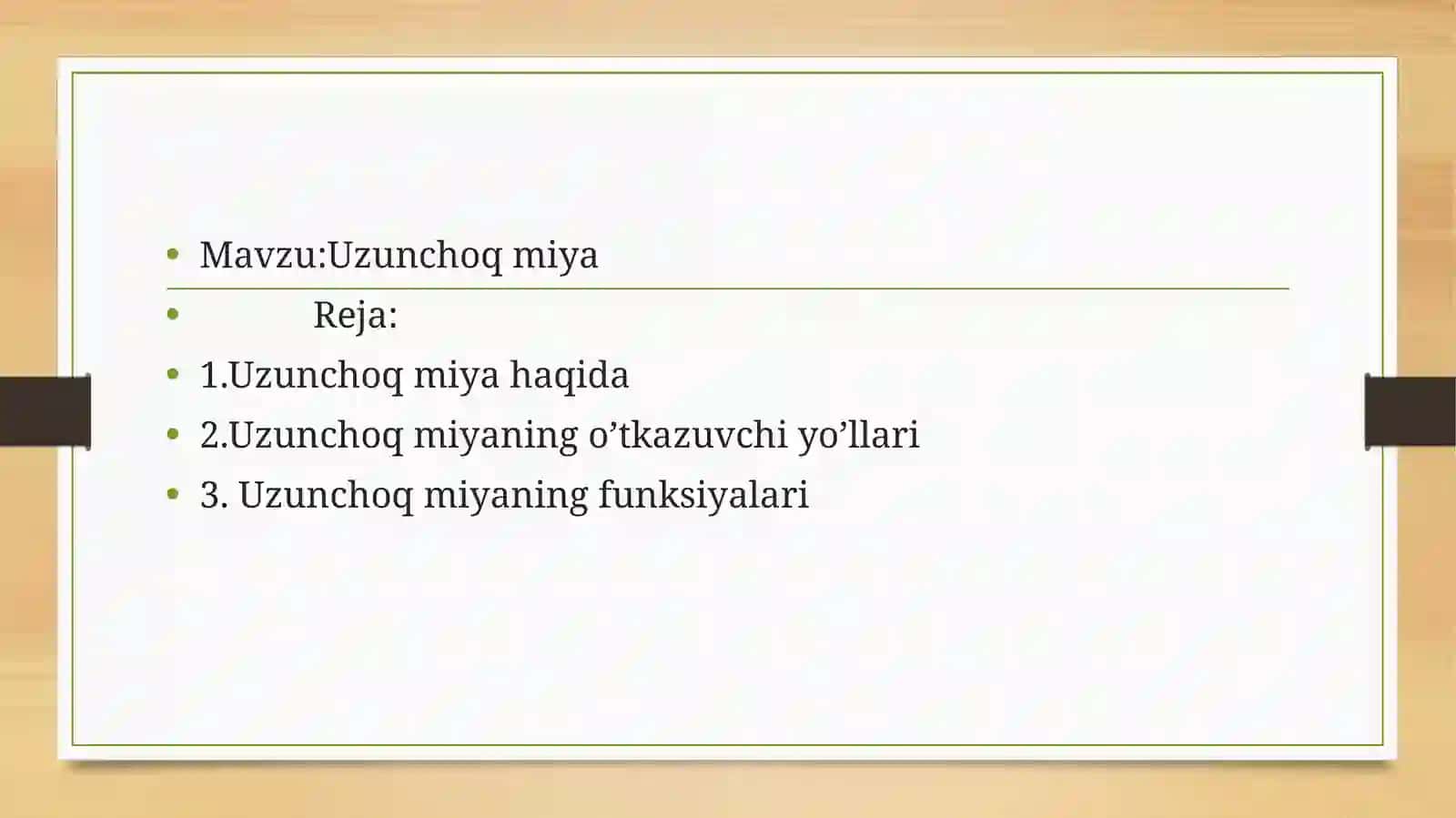 Uzunchoq miya 2