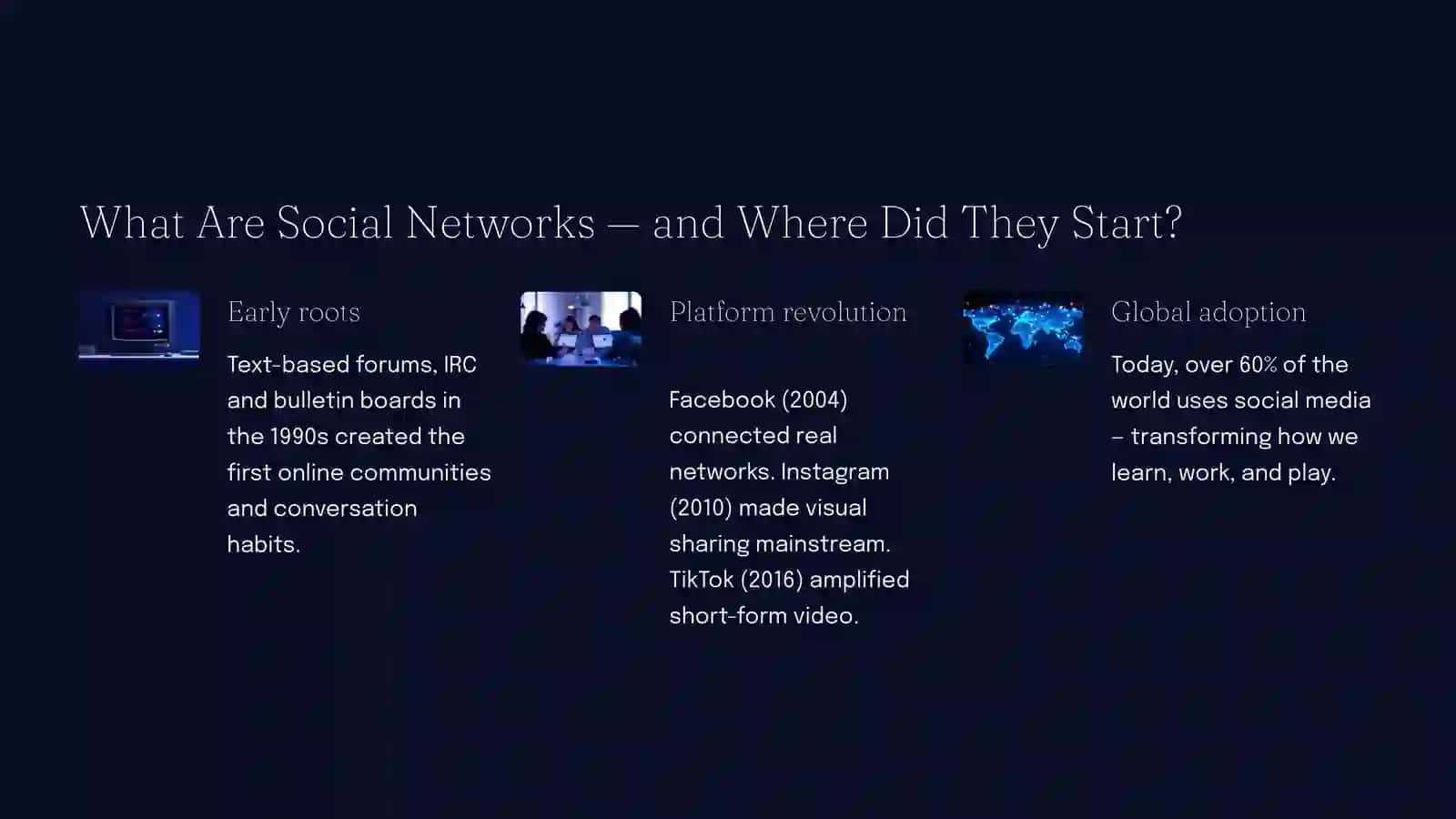 Social Media: Habits, Origin, and Influence 2