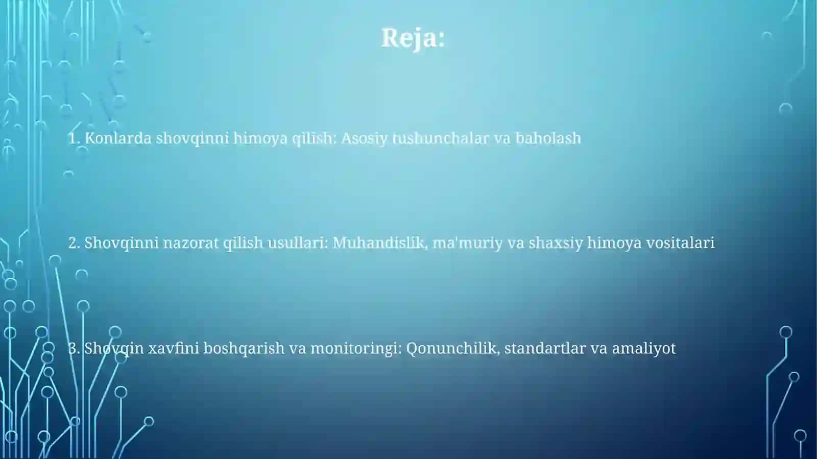 Shovqin xavfi 2