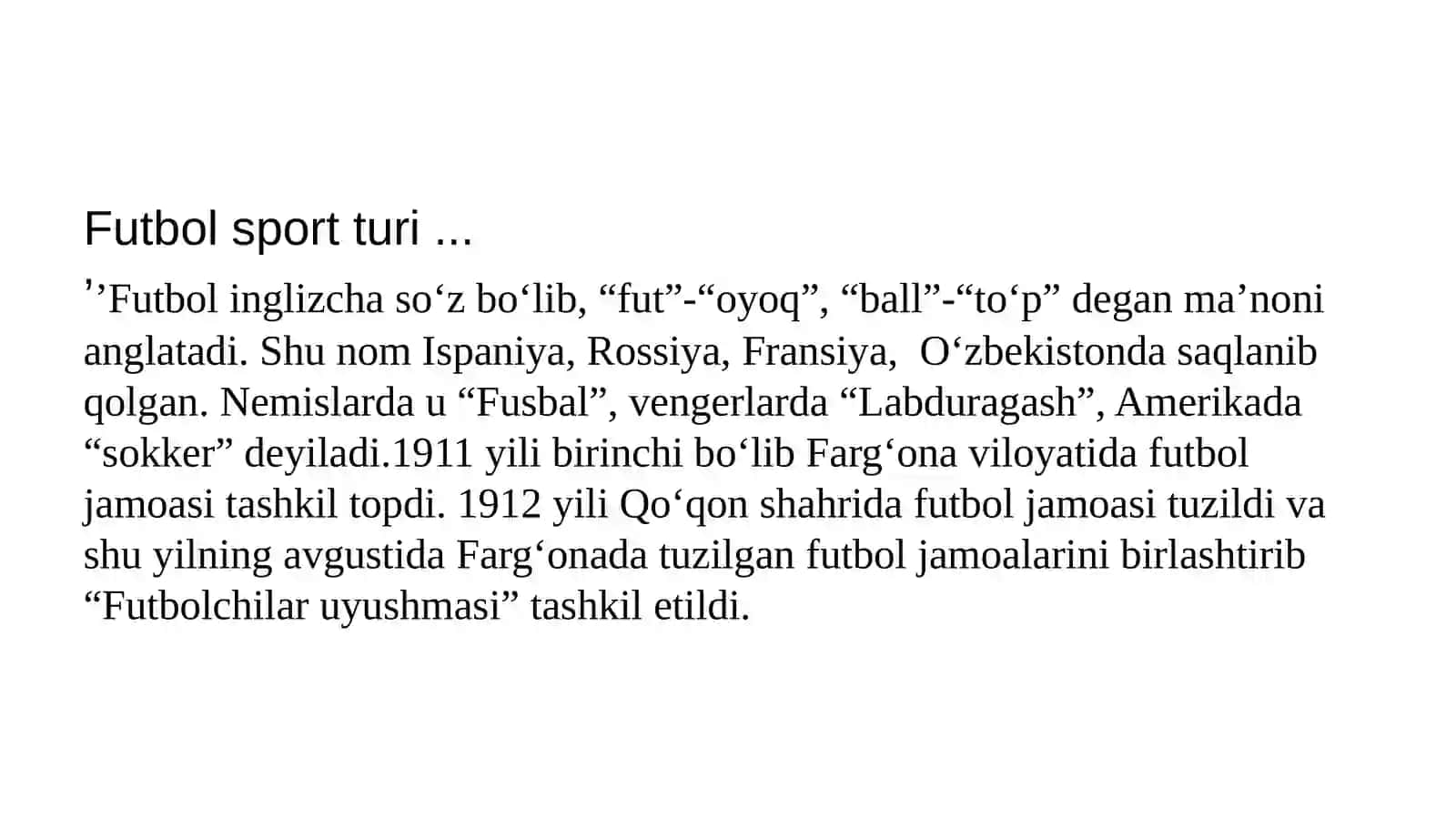 Futbol sport turi 2