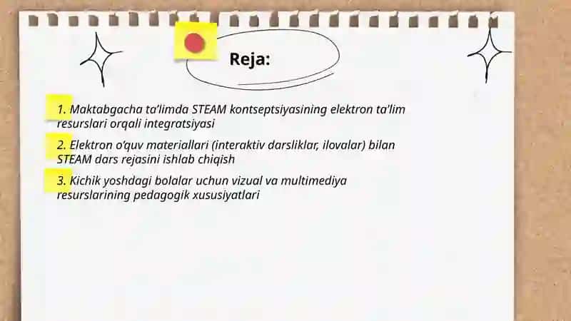 Maktabgacha taʼlimda STEAM taʼlim texnalogiyasi 2