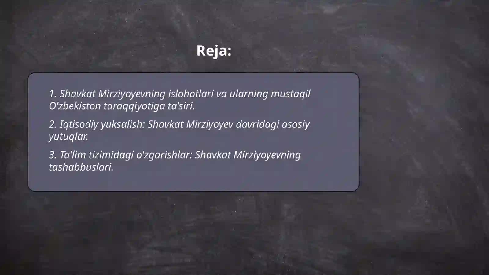 Shavkat Mirziyoyevning asarlari 2
