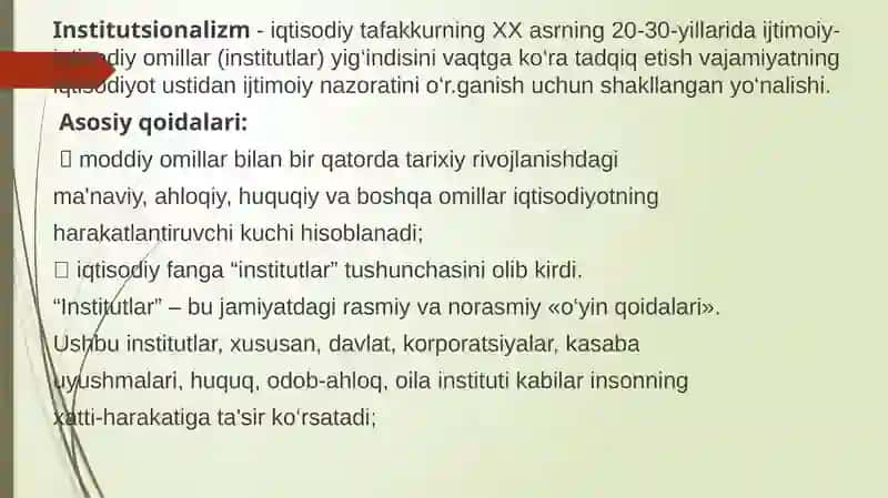 Institutsionalizm 2