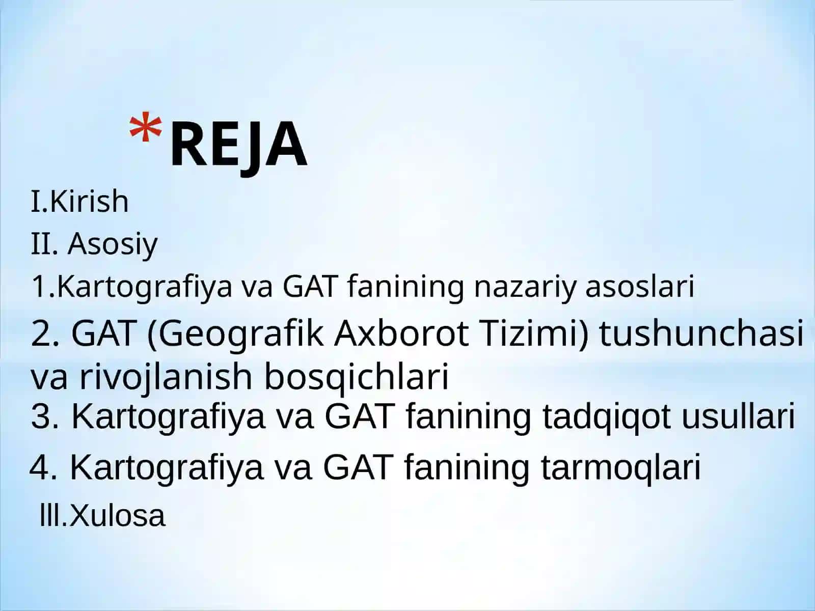 Kartografiya va GAT asoslari 2
