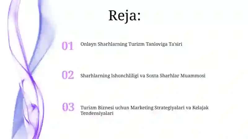 Onlayn Sharhlarning Turizm Tanloviga Ta'siri 2