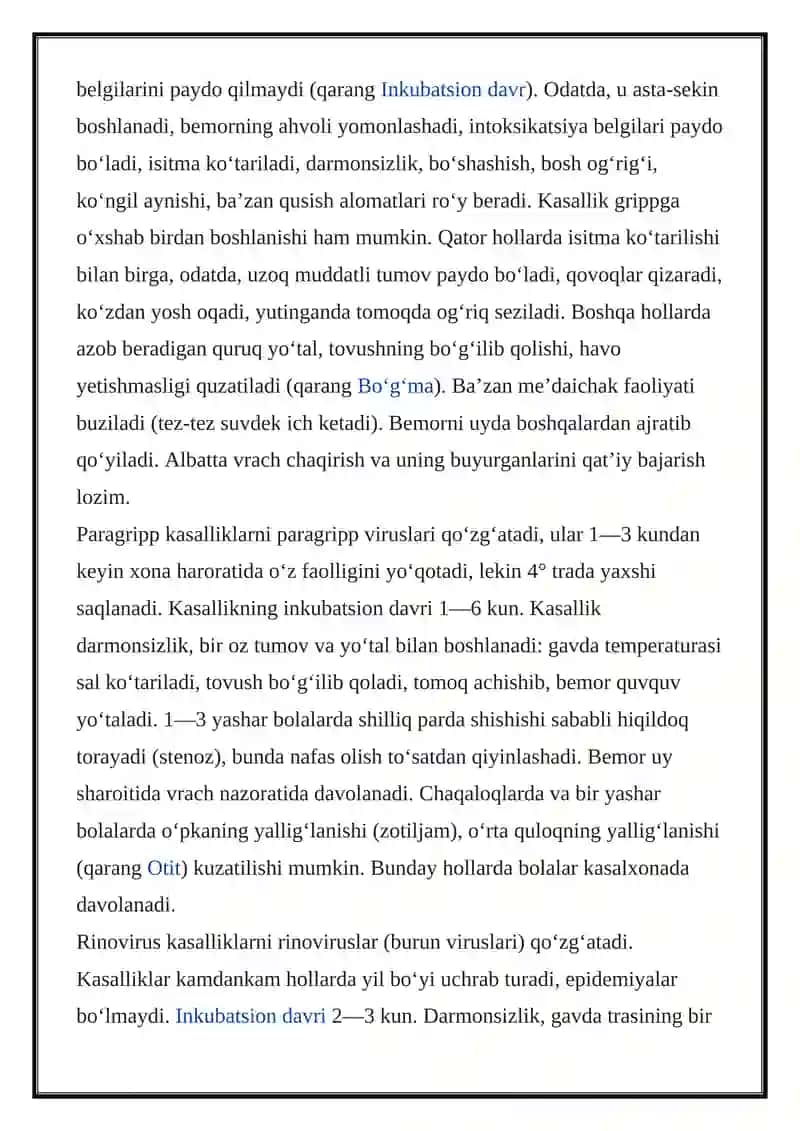 Oʻtkir respirator kasalliklar 2