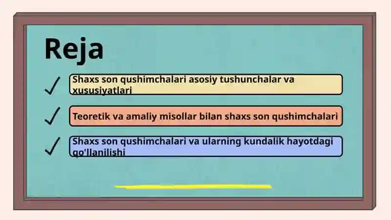 Shaxs son qushimchalari 2