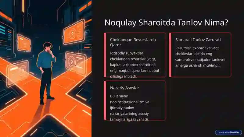Noaniqlik sharoitda tanlov 2