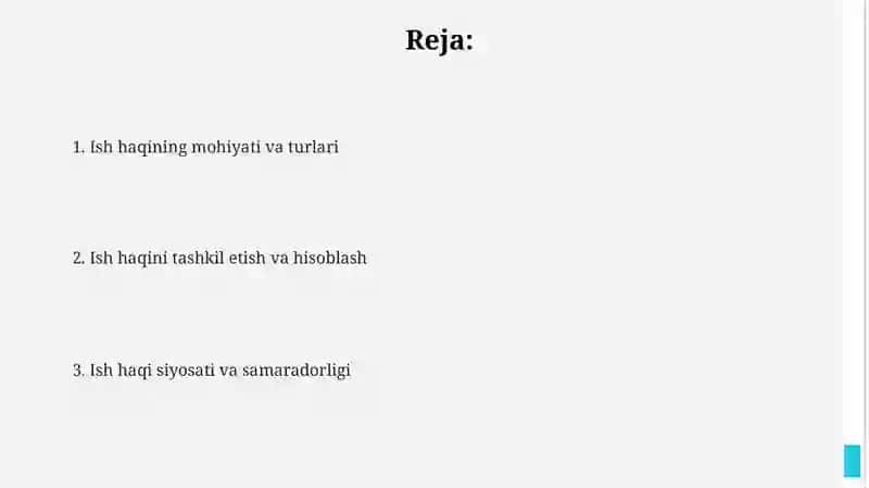 Ish haqining mohiyati va funktsiyalari 2