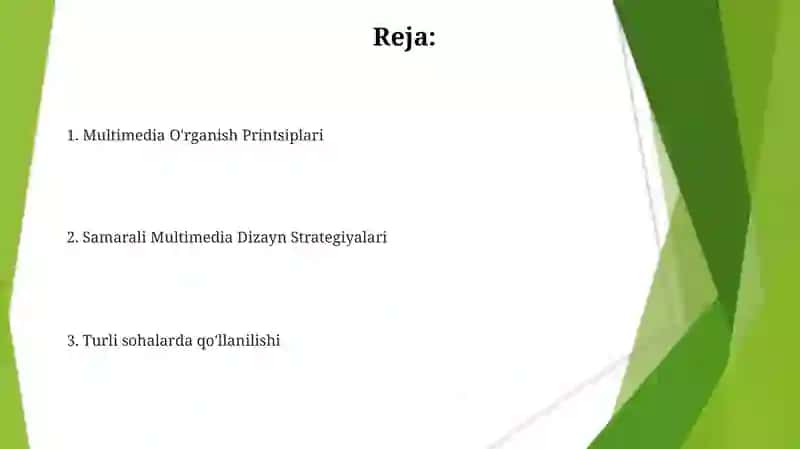 Multimedia taʼlim va uni tatbiq etish 2