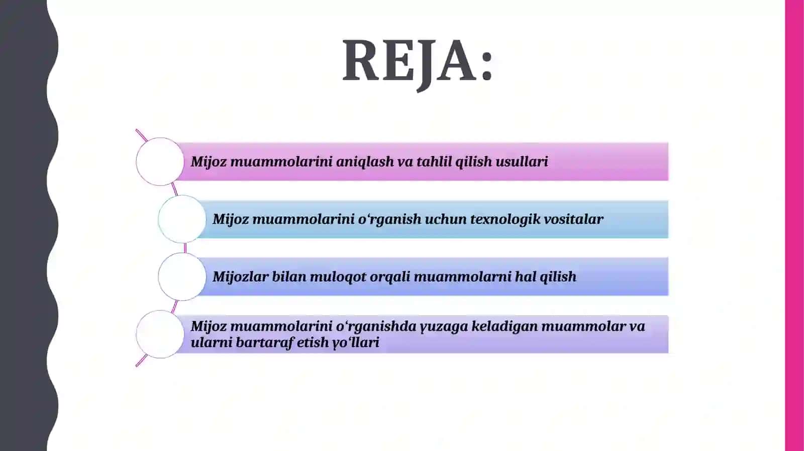 Mijoz muammolarini o‘rganishning asosiy usullari 2