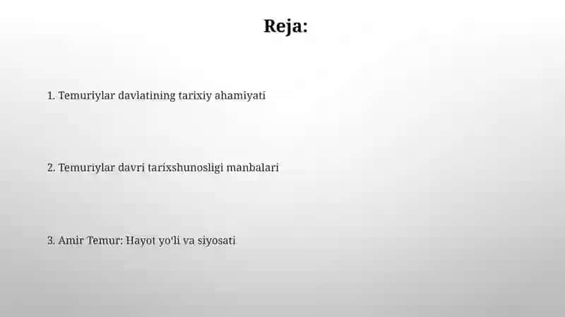 Temuriylar davri tarixshunosligi 2