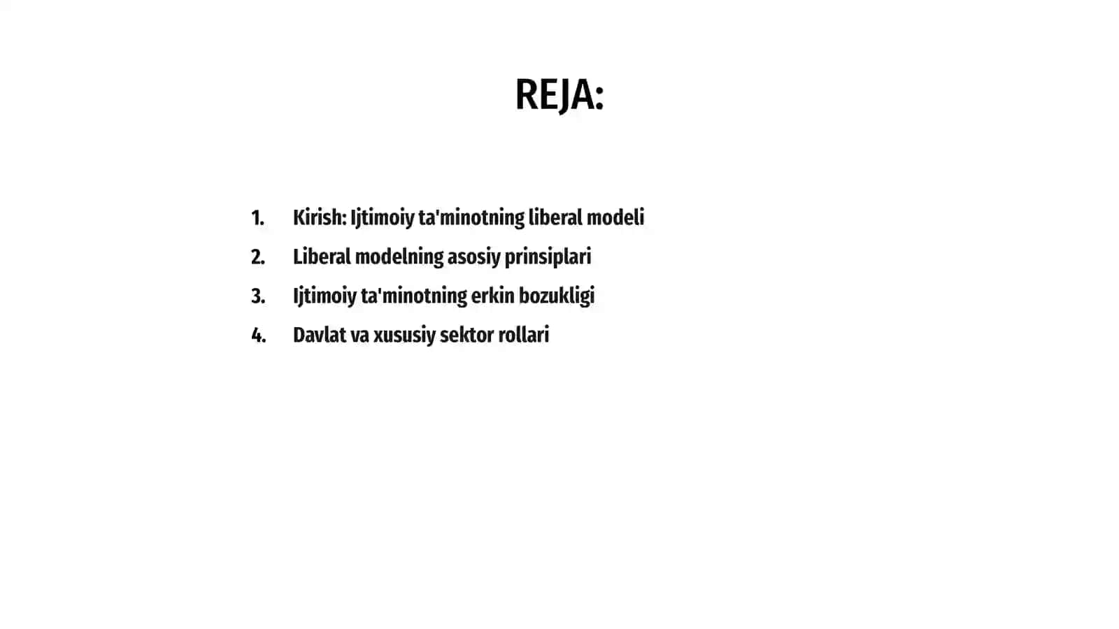 Ijtimoiy ta'minotning liberal modeli 2